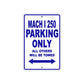 Ducati Mach I 250 Parking Only All Others Will Be Towed Aluminum Decor Garage Sign