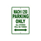 Ducati Mach I 250 Parking Only All Others Will Be Towed Aluminum Decor Garage Sign