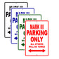 Ducati Mark III Parking Only All Others Will Be Towed Aluminum Decor Garage Sign