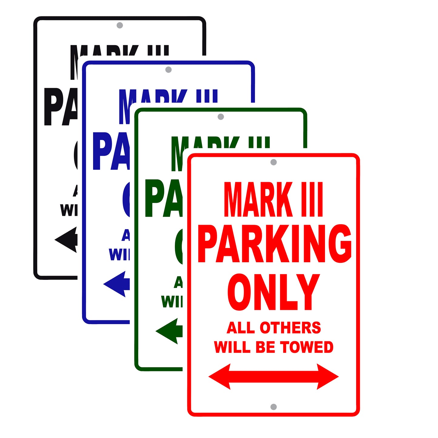 Ducati Mark III Parking Only All Others Will Be Towed Aluminum Decor Garage Sign