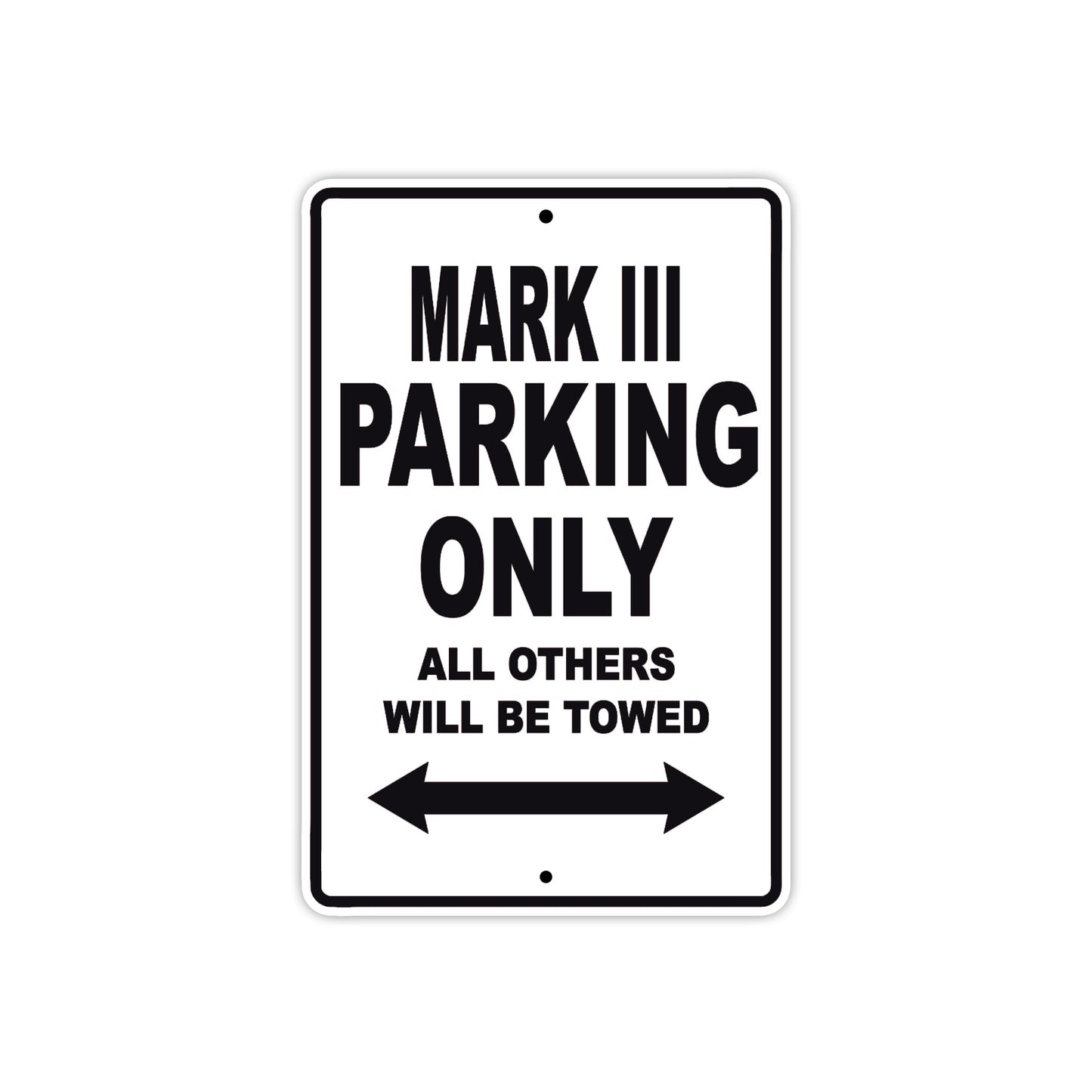 Ducati Mark III Parking Only All Others Will Be Towed Aluminum Decor Garage Sign