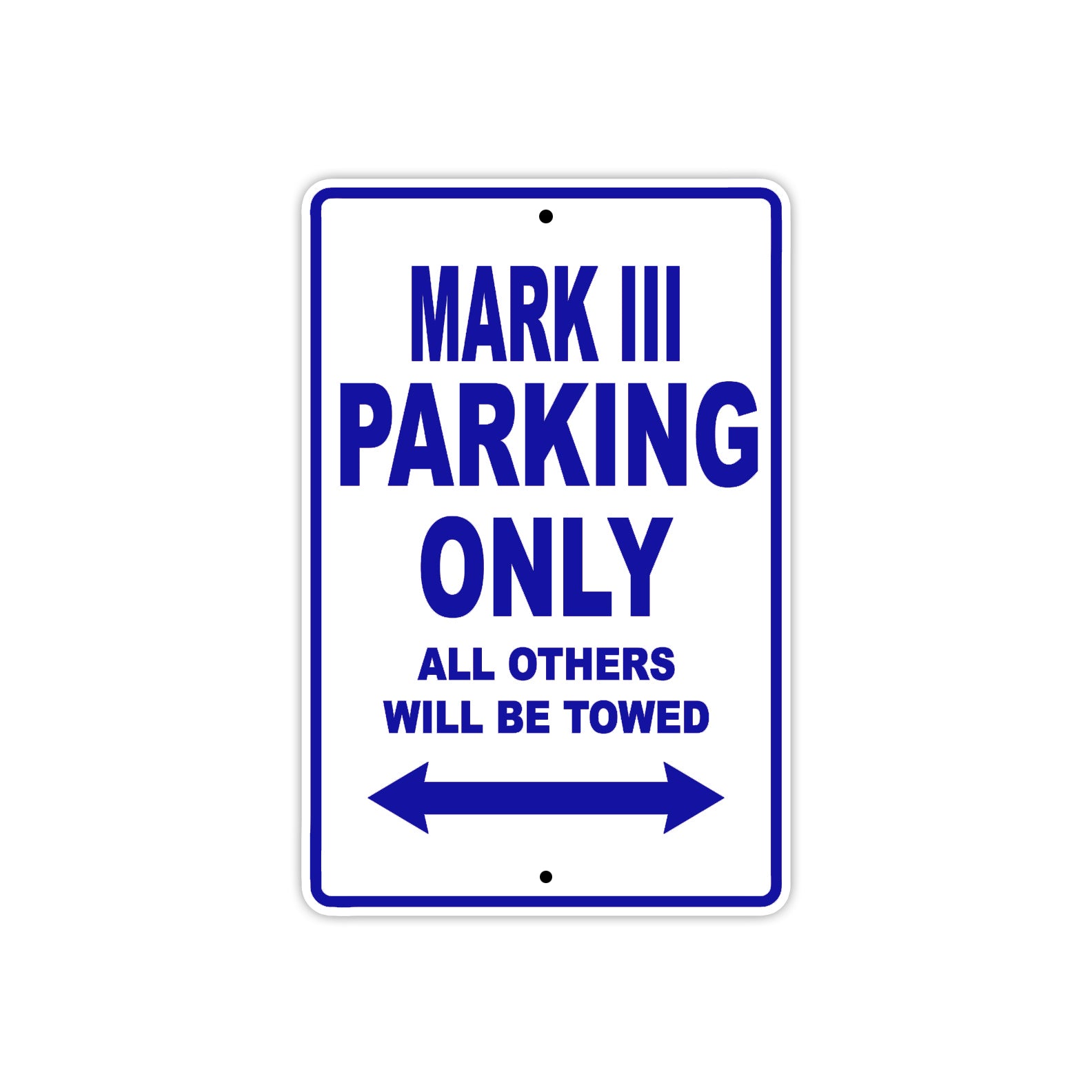 Ducati Mark III Parking Only All Others Will Be Towed Aluminum Decor Garage Sign