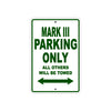 Ducati Mark III Parking Only All Others Will Be Towed Aluminum Decor Garage Sign