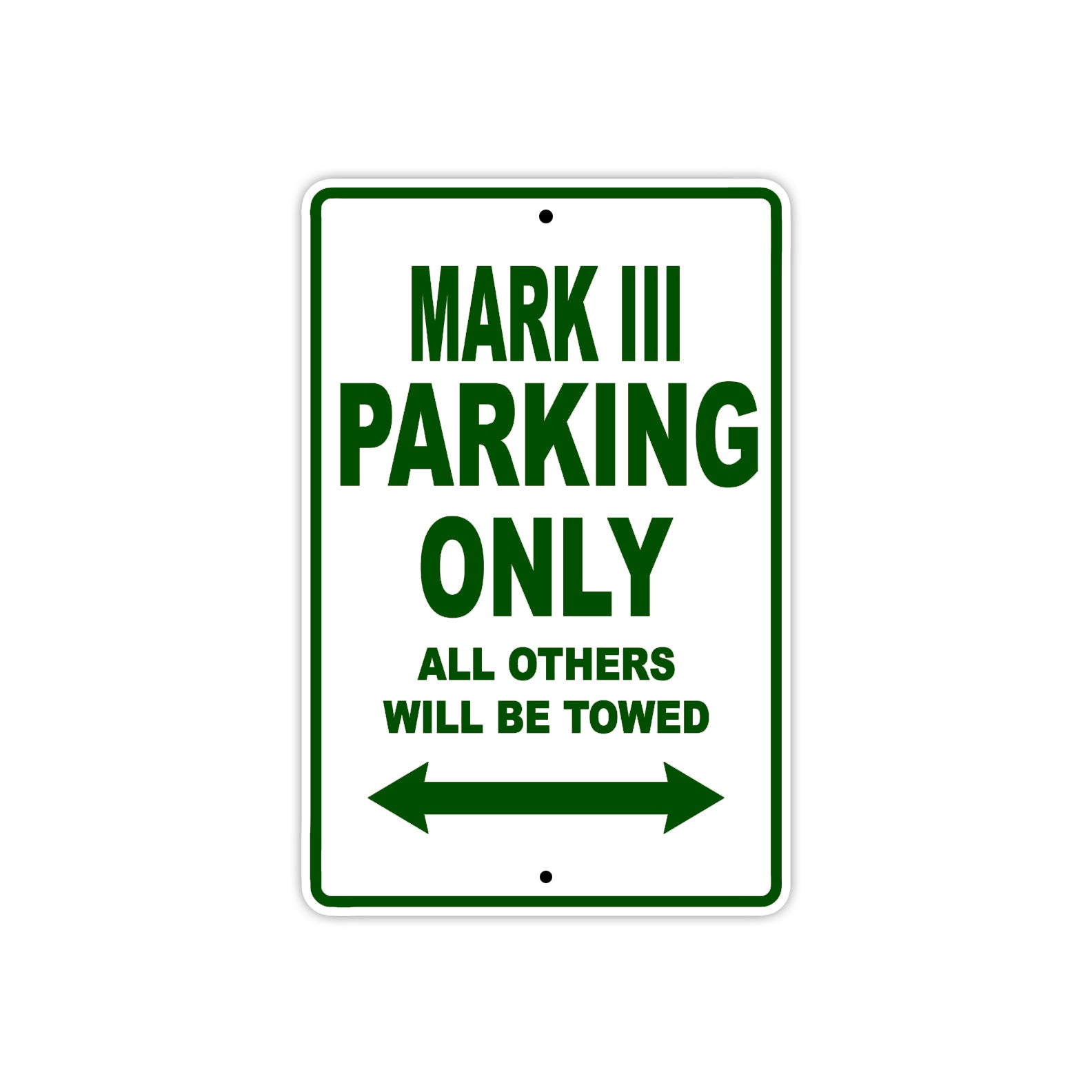 Ducati Mark III Parking Only All Others Will Be Towed Aluminum Decor Garage Sign