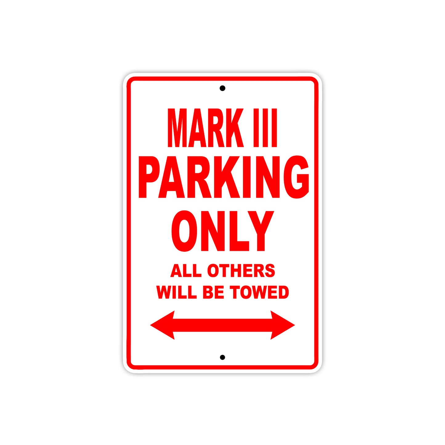 Ducati Mark III Parking Only All Others Will Be Towed Aluminum Decor Garage Sign