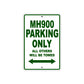Ducati MH 900 Parking Only All Others Will Be Towed Aluminum Decor Garage Sign