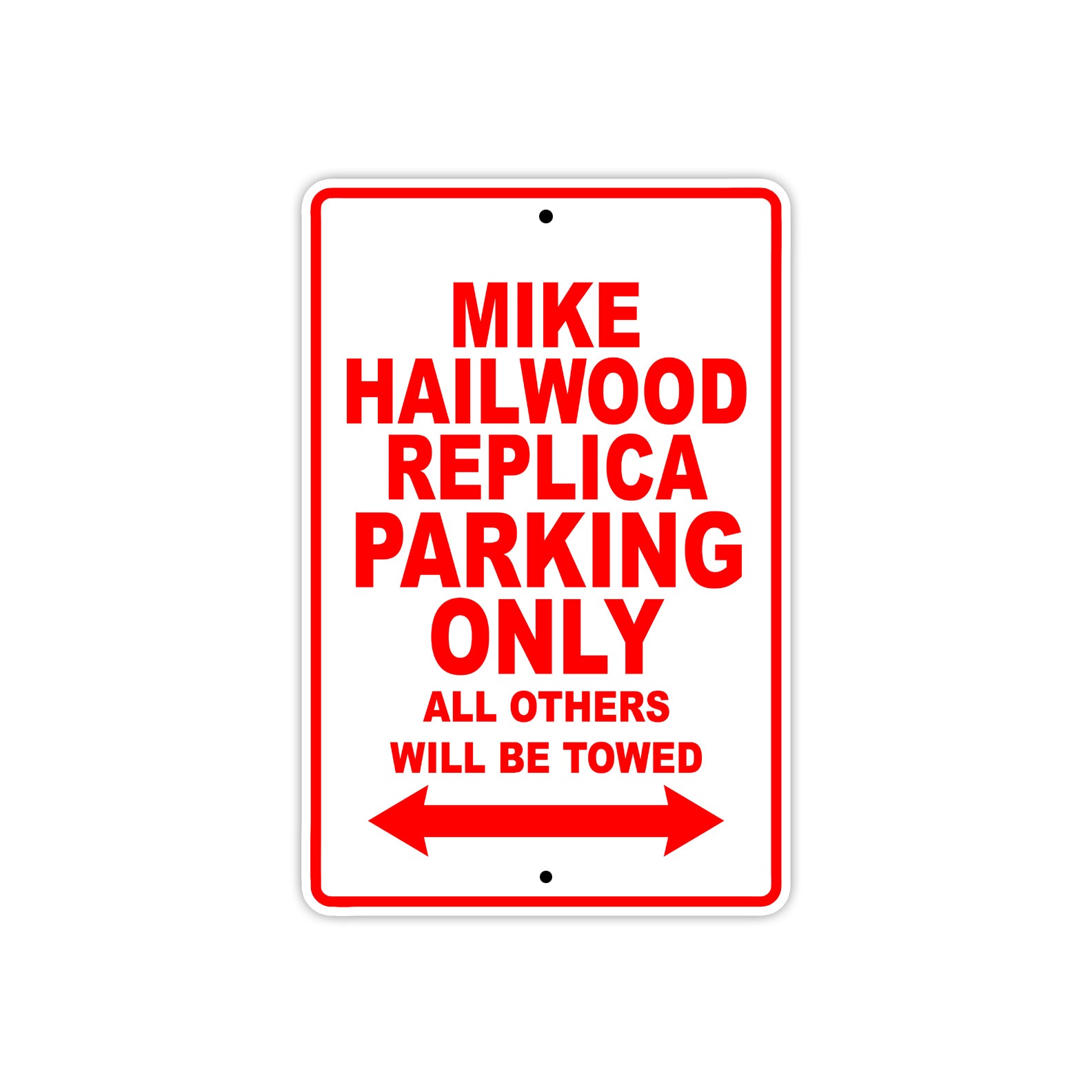 Ducati Mike Hailwood Replica Parking Only All Others Will Be Towed Aluminum Decor Garage Sign