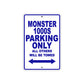 Ducati Monster 1000S Parking Only All Others Will Be Towed Aluminum Decor Garage Sign