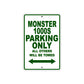 Ducati Monster 1000S Parking Only All Others Will Be Towed Aluminum Decor Garage Sign
