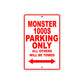 Ducati Monster 1000S Parking Only All Others Will Be Towed Aluminum Decor Garage Sign