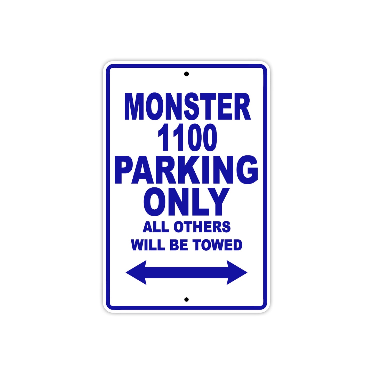 Ducati Monster 1100 Parking Only All Others Will Be Towed Aluminum Decor Garage Sign