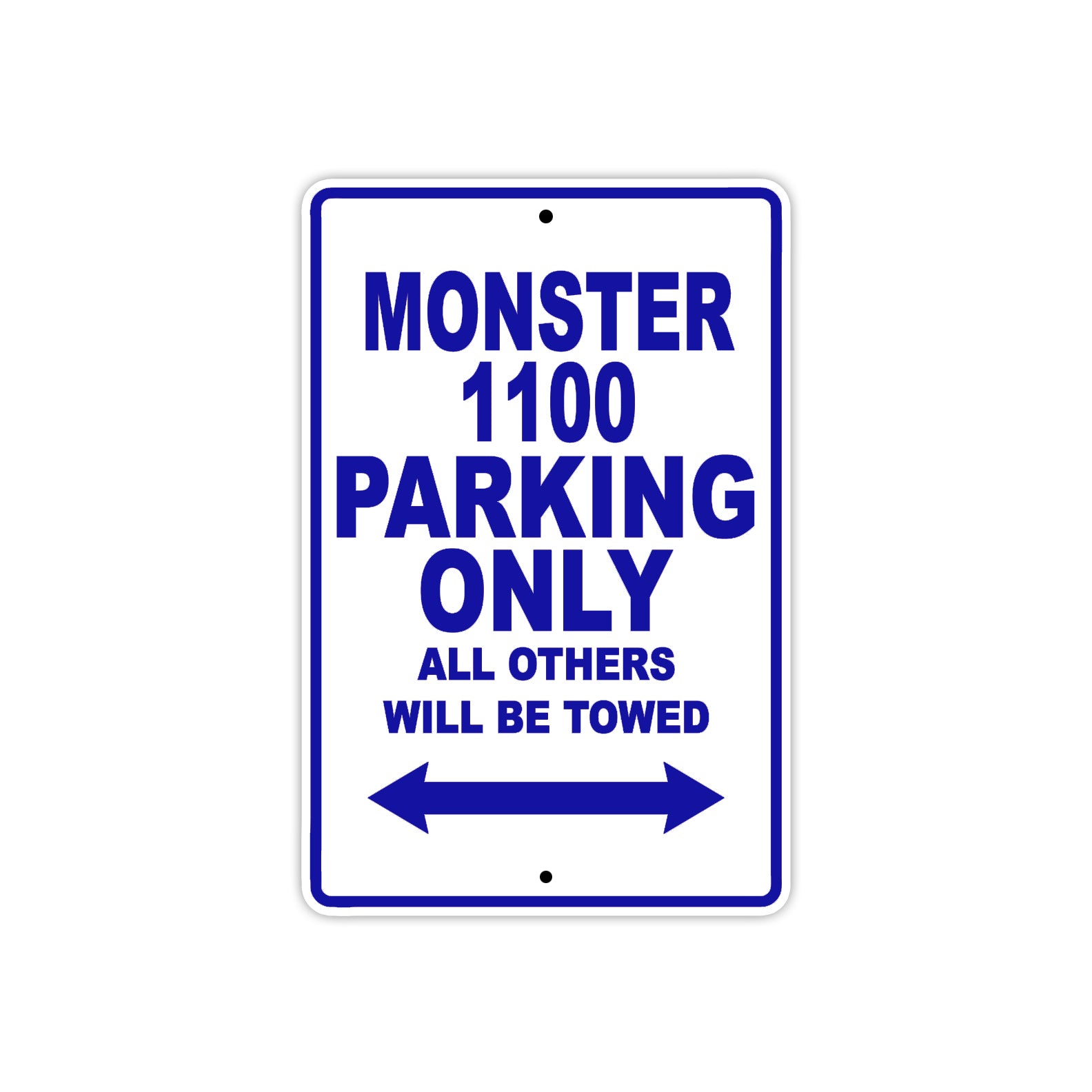 Ducati Monster 1100 Parking Only All Others Will Be Towed Aluminum Decor Garage Sign