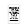 Ducati Monster 1100 EVO Parking Only All Others Will Be Towed Aluminum Decor Garage Sign