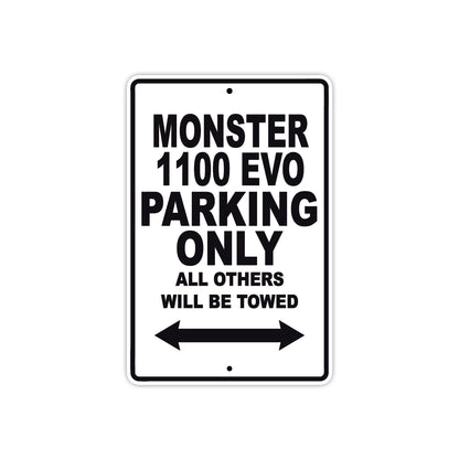 Ducati Monster 1100 EVO Parking Only All Others Will Be Towed Aluminum Decor Garage Sign