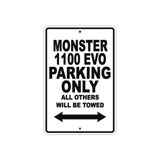 Ducati Monster 1100 EVO Parking Only All Others Will Be Towed Aluminum Decor Garage Sign