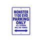 Ducati Monster 1100 EVO Parking Only All Others Will Be Towed Aluminum Decor Garage Sign