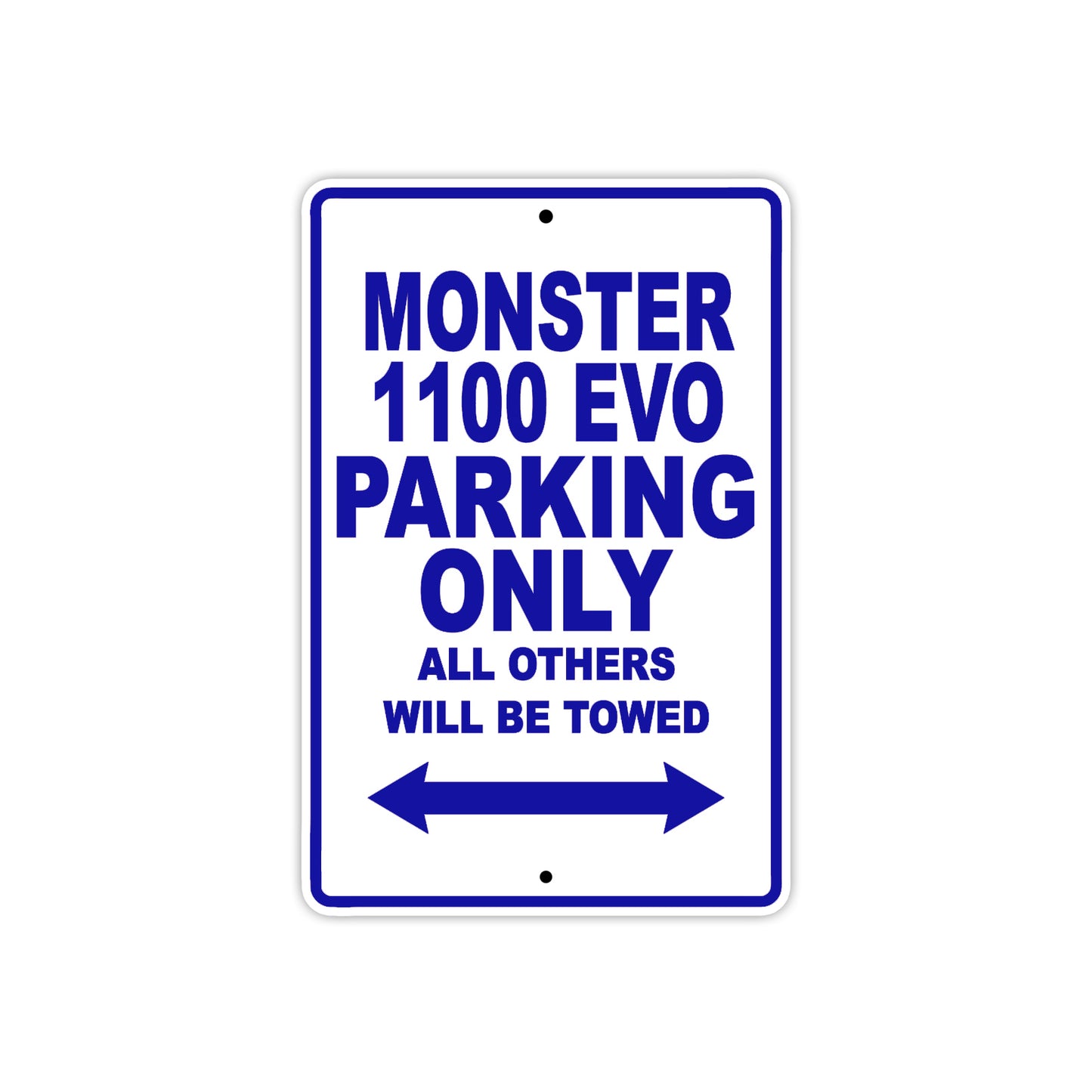 Ducati Monster 1100 EVO Parking Only All Others Will Be Towed Aluminum Decor Garage Sign