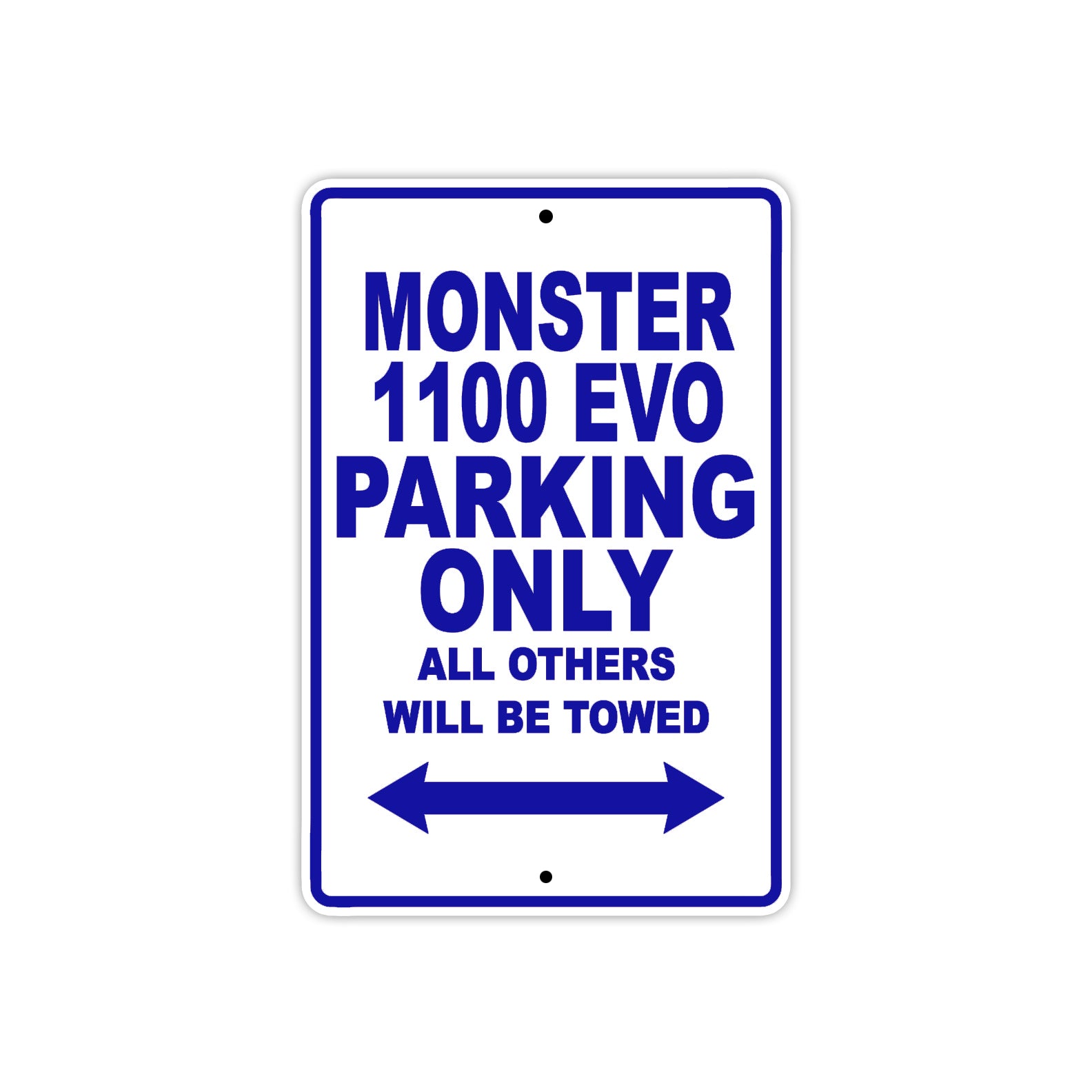 Ducati Monster 1100 EVO Parking Only All Others Will Be Towed Aluminum Decor Garage Sign