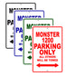 Ducati Monster 1200 Parking Only All Others Will Be Towed Aluminum Decor Garage Sign