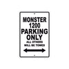 Ducati Monster 1200 Parking Only All Others Will Be Towed Aluminum Decor Garage Sign