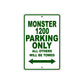 Ducati Monster 1200 Parking Only All Others Will Be Towed Aluminum Decor Garage Sign
