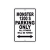 Ducati Monster 1200 S Parking Only All Others Will Be Towed Aluminum Decor Garage Sign