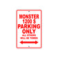 Ducati Monster 1200 S Parking Only All Others Will Be Towed Aluminum Decor Garage Sign