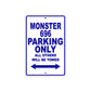 Ducati Monster 696 Parking Only All Others Will Be Towed Aluminum Decor Garage Sign