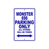 Ducati Monster 696 Parking Only All Others Will Be Towed Aluminum Decor Garage Sign