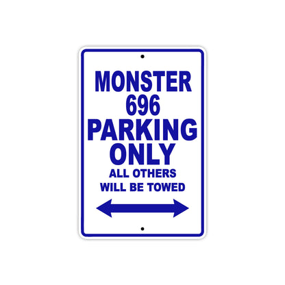 Ducati Monster 696 Parking Only All Others Will Be Towed Aluminum Decor Garage Sign