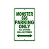 Ducati Monster 696 Parking Only All Others Will Be Towed Aluminum Decor Garage Sign