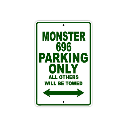 Ducati Monster 696 Parking Only All Others Will Be Towed Aluminum Decor Garage Sign
