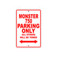 Ducati Monster 750 Parking Only All Others Will Be Towed Aluminum Decor Garage Sign