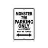 Ducati Monster 796 Parking Only All Others Will Be Towed Aluminum Decor Garage Sign