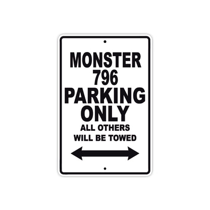 Ducati Monster 796 Parking Only All Others Will Be Towed Aluminum Decor Garage Sign