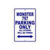 Ducati Monster 797 Parking Only All Others Will Be Towed Aluminum Decor Garage Sign