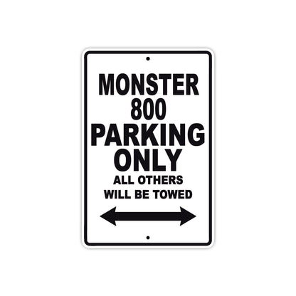 Ducati Monster 800 Parking Only All Others Will Be Towed Aluminum Decor Garage Sign