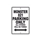 Ducati Monster 821 Parking Only All Others Will Be Towed Aluminum Decor Garage Sign