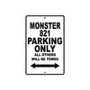 Ducati Monster 821 Parking Only All Others Will Be Towed Aluminum Decor Garage Sign