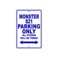 Ducati Monster 821 Parking Only All Others Will Be Towed Aluminum Decor Garage Sign