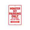 Ducati Monster 821 Parking Only All Others Will Be Towed Aluminum Decor Garage Sign