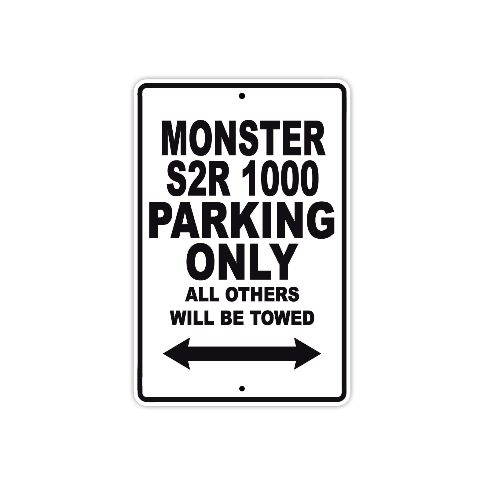 Ducati Monster S2R 1000 Parking Only All Others Will Be Towed Aluminum Decor Garage Sign