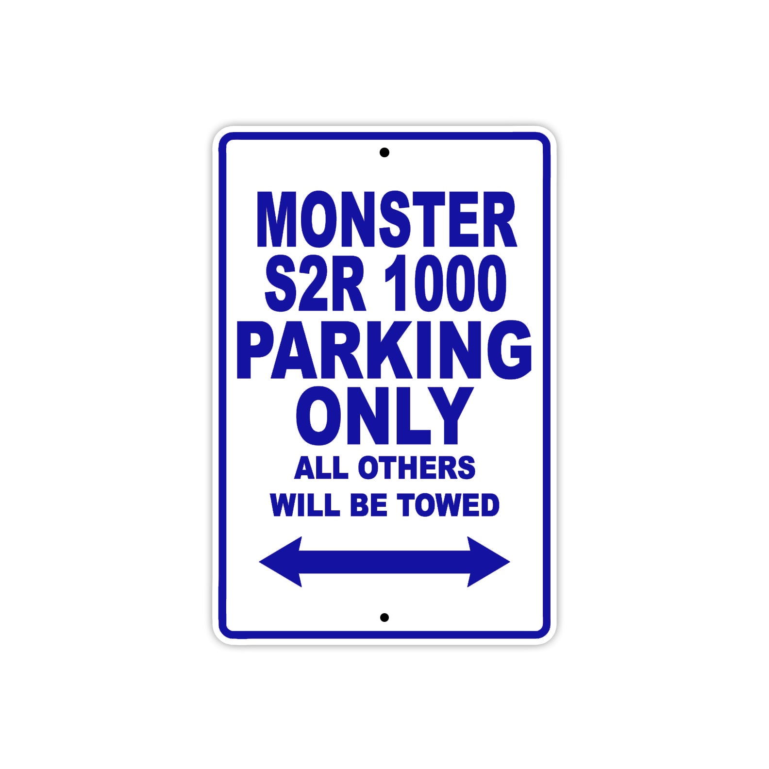 Ducati Monster S2R 1000 Parking Only All Others Will Be Towed Aluminum Decor Garage Sign