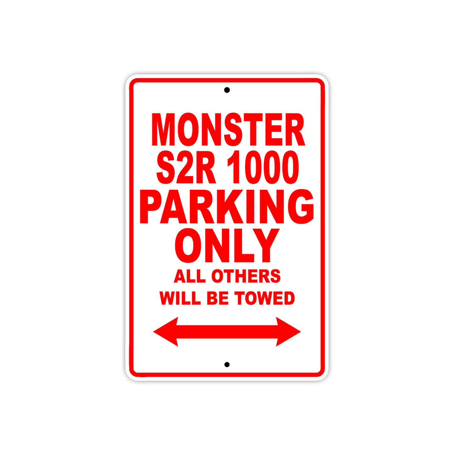 Ducati Monster S2R 1000 Parking Only All Others Will Be Towed Aluminum Decor Garage Sign