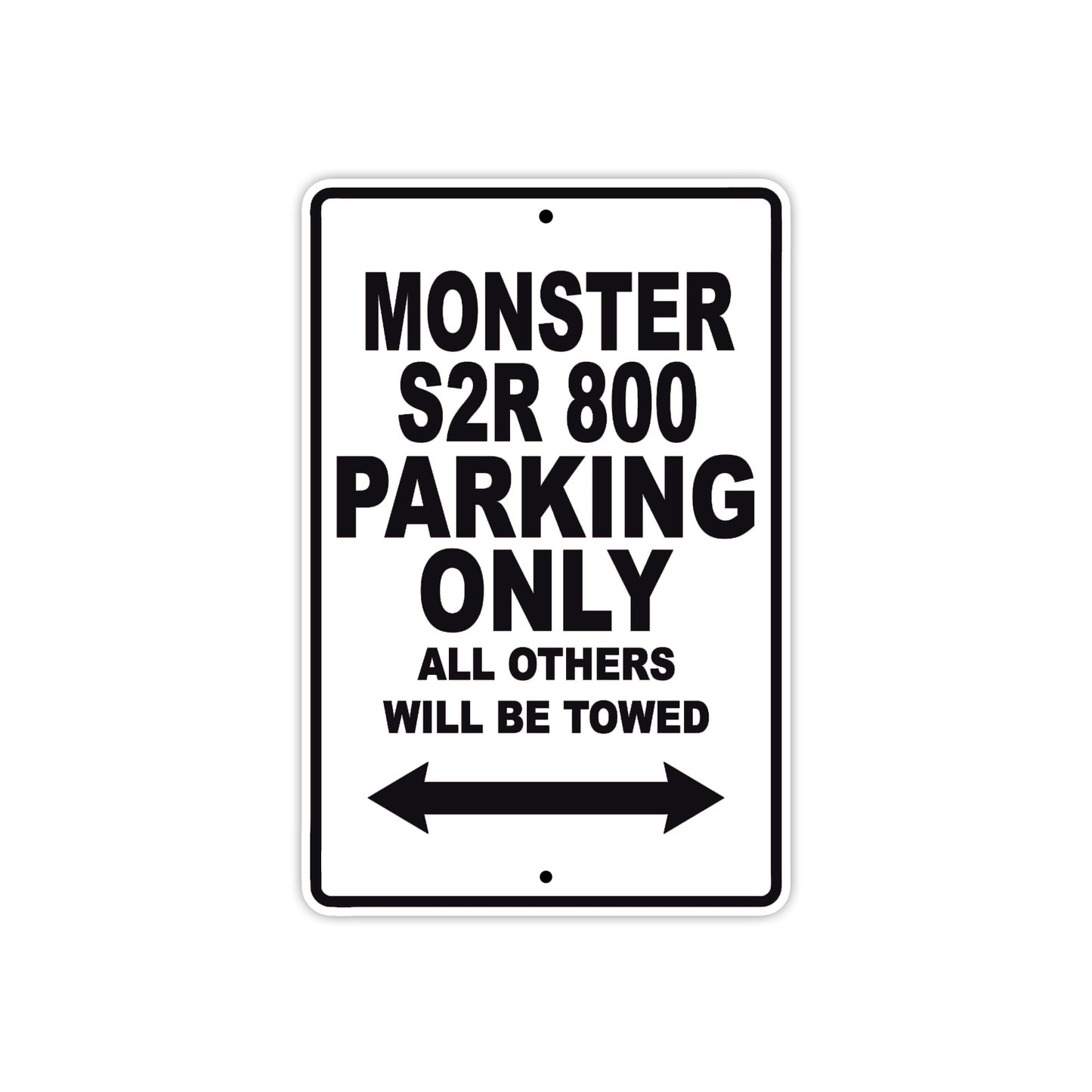 Ducati Monster S2R 800 Parking Only All Others Will Be Towed Aluminum Decor Garage Sign