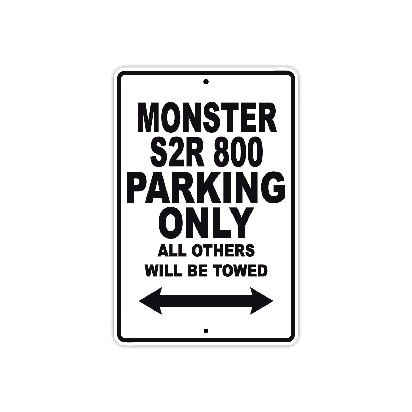 Ducati Monster S2R 800 Parking Only All Others Will Be Towed Aluminum Decor Garage Sign