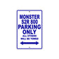Ducati Monster S2R 800 Parking Only All Others Will Be Towed Aluminum Decor Garage Sign