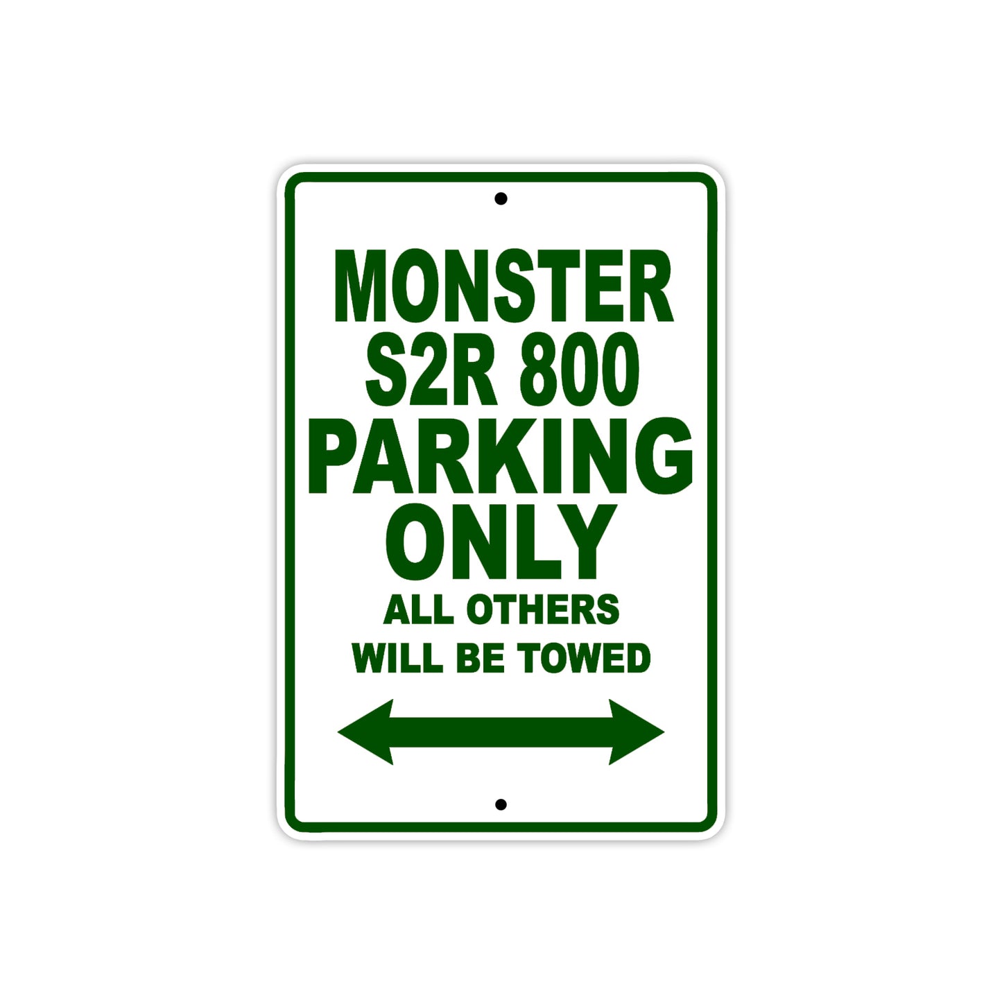 Ducati Monster S2R 800 Parking Only All Others Will Be Towed Aluminum Decor Garage Sign