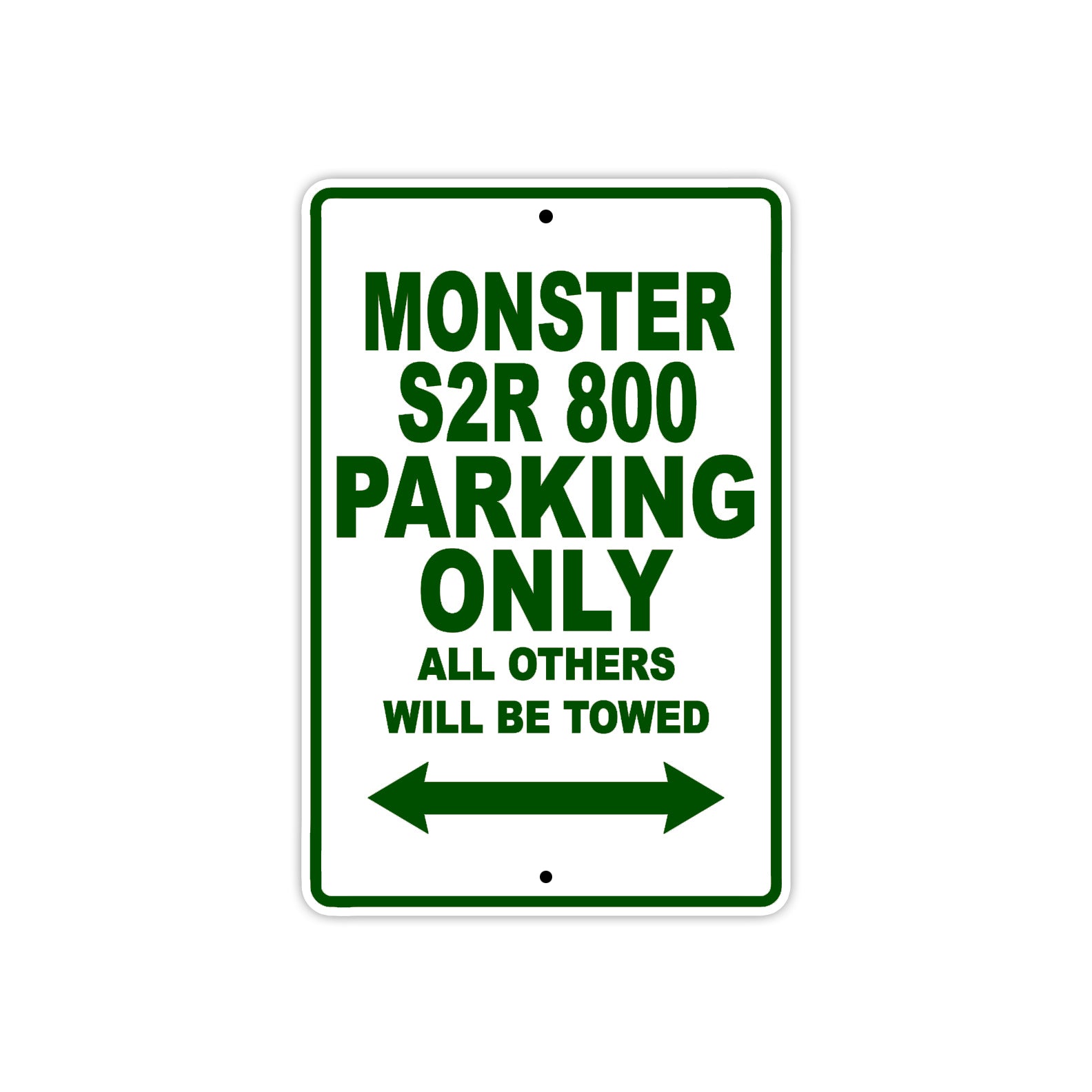 Ducati Monster S2R 800 Parking Only All Others Will Be Towed Aluminum Decor Garage Sign