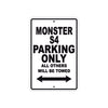 Ducati Monster S4 Parking Only All Others Will Be Towed Aluminum Decor Garage Sign